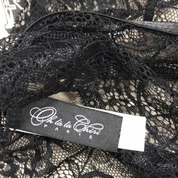 Oh La La Cheri Plunge Neck Lace Bodysuit - Picture 7 of 8